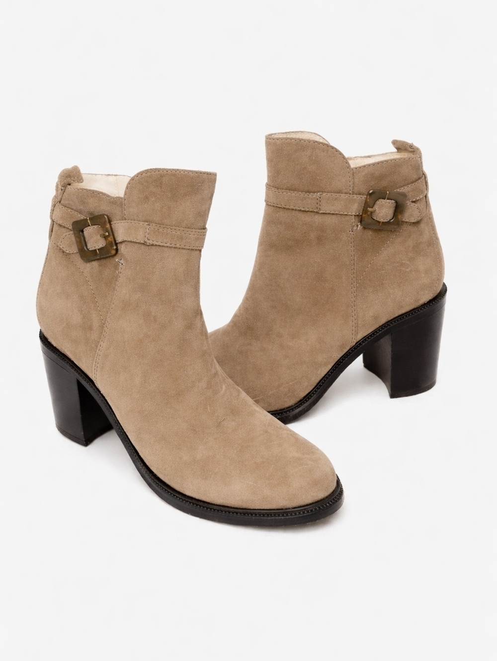 Elizabeth and James suede block  Heel ankle‎ boots 10